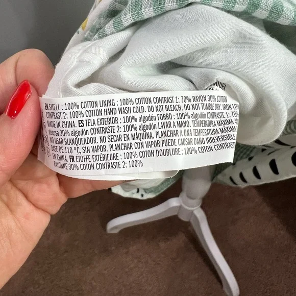 English Factory Green and White Patchwork Maxi Dress - Picture 7 of 8